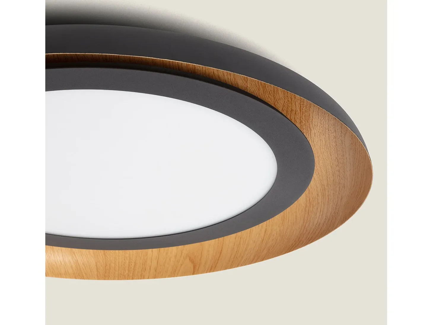Plafón de Techo LED 30W Metal Garter Negro Mate