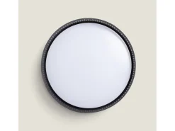 Plafón de Techo LED 30W Metal Saska S Negro Mate