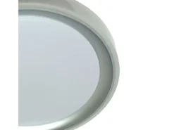 Plafón Kigali Bel Air 72W luz LED 6480 lm con mando regulador blanco/plata Ø50x7 cm