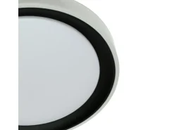 Plafón Kigali mini Bel Air 48W luz LED 4800 lm con mando regulador negro Ø40 cm