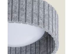 Plafón LED Acústico 9W Circular Fieltro Ø300 mm CCT Seleccionable Kaptyn Gris