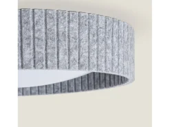 Plafón LED Acústico 24W Circular Fieltro Ø500 mm CCT Seleccionable Kaptyn Gris