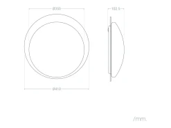 Plafón LED Acústico 18W Circular Fieltro Ø460 mm CCT Seleccionable Lezhan Camel