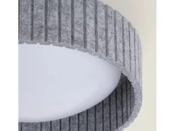 Plafón LED Acústico 18W Circular Fieltro Ø400 mm CCT Seleccionable Kaptyn Gris
