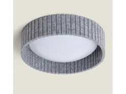 Plafón LED Acústico 18W Circular Fieltro Ø400 mm CCT Seleccionable Kaptyn Gris