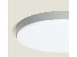 Plafón LED Exterior 24W Circular Ø220 mm Regulable Gris