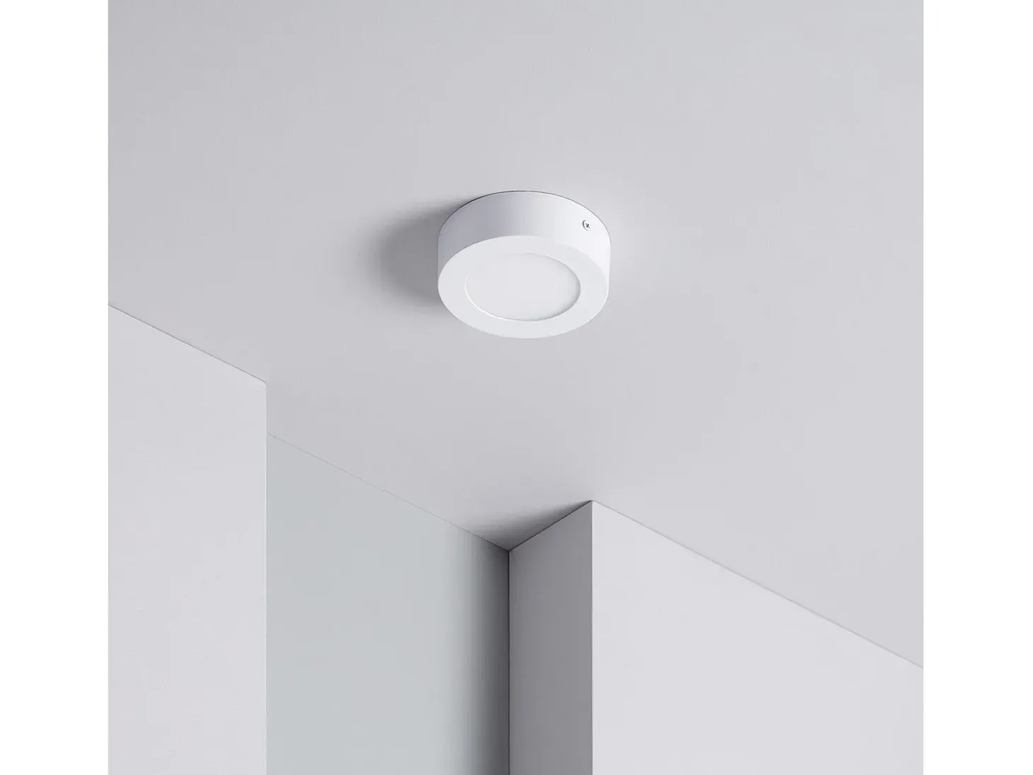 Plafón LED 6W Circular Ø120 mm 3000K Blanco Cálido