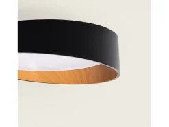 Plafón LED 28W Circular Ø400 mm CCT Seleccionable Liam Negro
