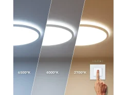 Plafón LED 24W Circular Ø420 mm Doble Cara SwitchCCT Seleccionable (Cálido-Neutro-Frío)