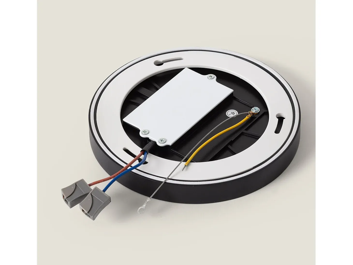 Plafón LED 18W Circular Ø180 mm Regulable Negro