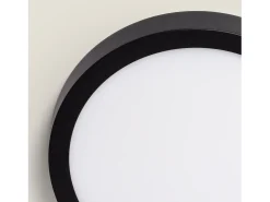 Plafón LED 18W Circular Aluminio Ø210 mm Slim CCT Seleccionable Galán SwitchDimm Negro