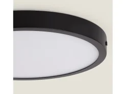 Plafón LED 24W Circular Aluminio Ø280 mm Slim CCT Seleccionable Galán SwitchDimm Negro