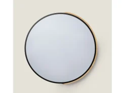 Plafón LED 36W Circular Madera Ø500 mm CCT Seleccionable Semi-Dari Negro