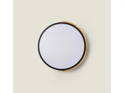 Plafón LED 18W Circular Madera Ø320 mm CCT Seleccionable Semi-Dari Negro