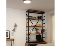 Plafón LED 18W Circular Madera Ø320 mm CCT Seleccionable Semi-Dari Negro