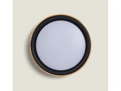 Plafón LED 30W Circular Madera Ø570 mm CCT Seleccionable Dari Negro