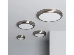 Plafón LED 6W Circular Metal Ø120 mm Design Silver 4000K Blanco Neutro
