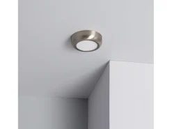 Plafón LED 6W Circular Metal Ø120 mm Design Silver 4000K Blanco Neutro