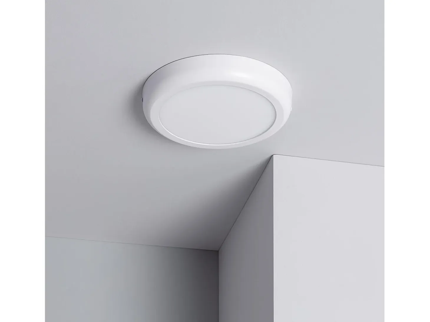 Plafón LED 18W Circular Metal Ø225 mm Design White 5000K Blanco Frío