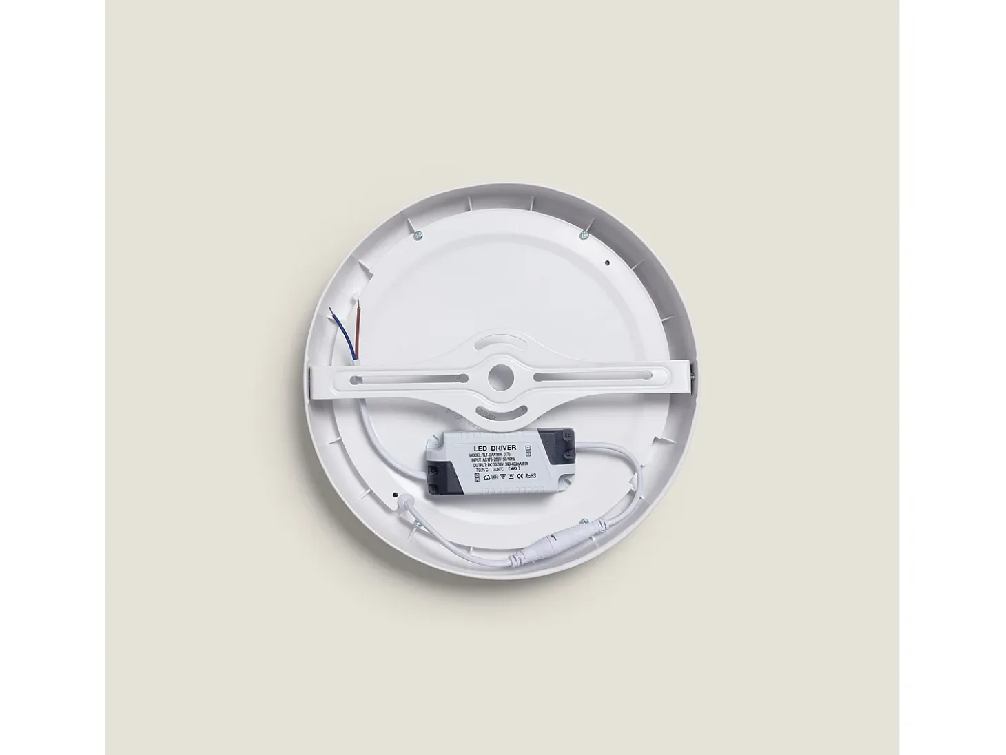 Plafón LED 18W Circular Metal Ø225 mm Design White 5000K Blanco Frío