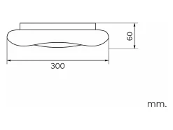 Plafón LED 24W Circular Metal Ø300 mm Kate Blanco