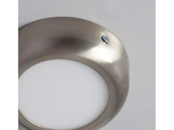 Plafón LED 6W Circular Metal Ø120 mm Design Silver 3000K Blanco Cálido