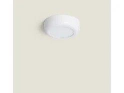 Plafón LED 6W Circular Metal Ø125 mm Design White 6000K Blanco Frío