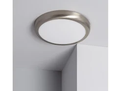 Plafón LED 24W Circular Metal Ø300 mm Design Silver 2900K - 3200K Blanco Cálido