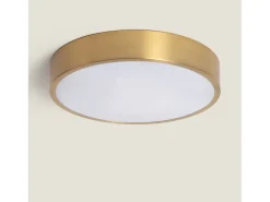 Plafón LED 18W Circular Metal Ø300 mm CCT Seleccionable Haydn Dorado