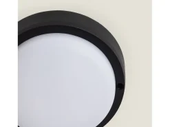 Plafón LED 15W Circular para Exterior Ø140 mm IP65 Black 4000K Blanco Neutro