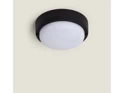 Plafón LED 15W Circular para Exterior Ø140 mm IP65 Black 4000K Blanco Neutro