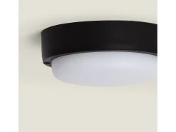 Plafón LED 15W Circular para Exterior Ø140 mm IP65 Black 4000K Blanco Neutro