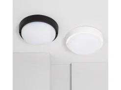 Plafón LED 25W Circular para Exterior Ø175 mm IP65 Black 6500K Blanco Frío