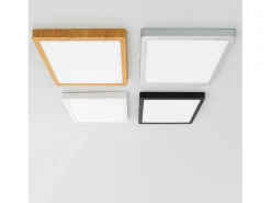 Plafón LED 24W Cuadrado Aluminio 280x280 mm Slim CCT Seleccionable Galán SwitchDimm Plateado