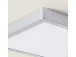 Plafón LED 24W Cuadrado Aluminio 280x280 mm Slim CCT Seleccionable Galán SwitchDimm Plateado