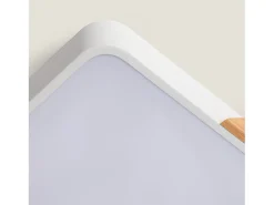Plafón LED 18W Cuadrado Madera 325x325 mm CCT Seleccionable Semi-Dari Blanco