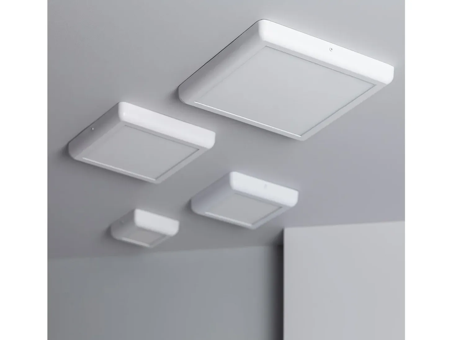 Plafón LED 24W Cuadrado Metal 300x300 mm Design White 4000K Blanco Neutro