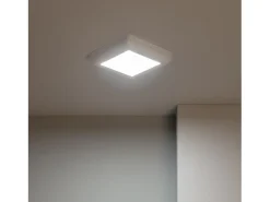 Plafón LED 12W Cuadrado Metal 178x178 mm Design White 3000K Blanco Cálido