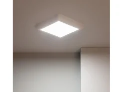 Plafón LED 18W Cuadrado Metal 225x225 mm Design White 2900K - 3200K Blanco Cálido