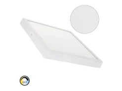 Plafón LED 24W Cuadrado Superslim CRI90 Microprismático CCT Seleccionable UGR17 280x280 mm Seleccionable (Cálido-Neutro-Frío)