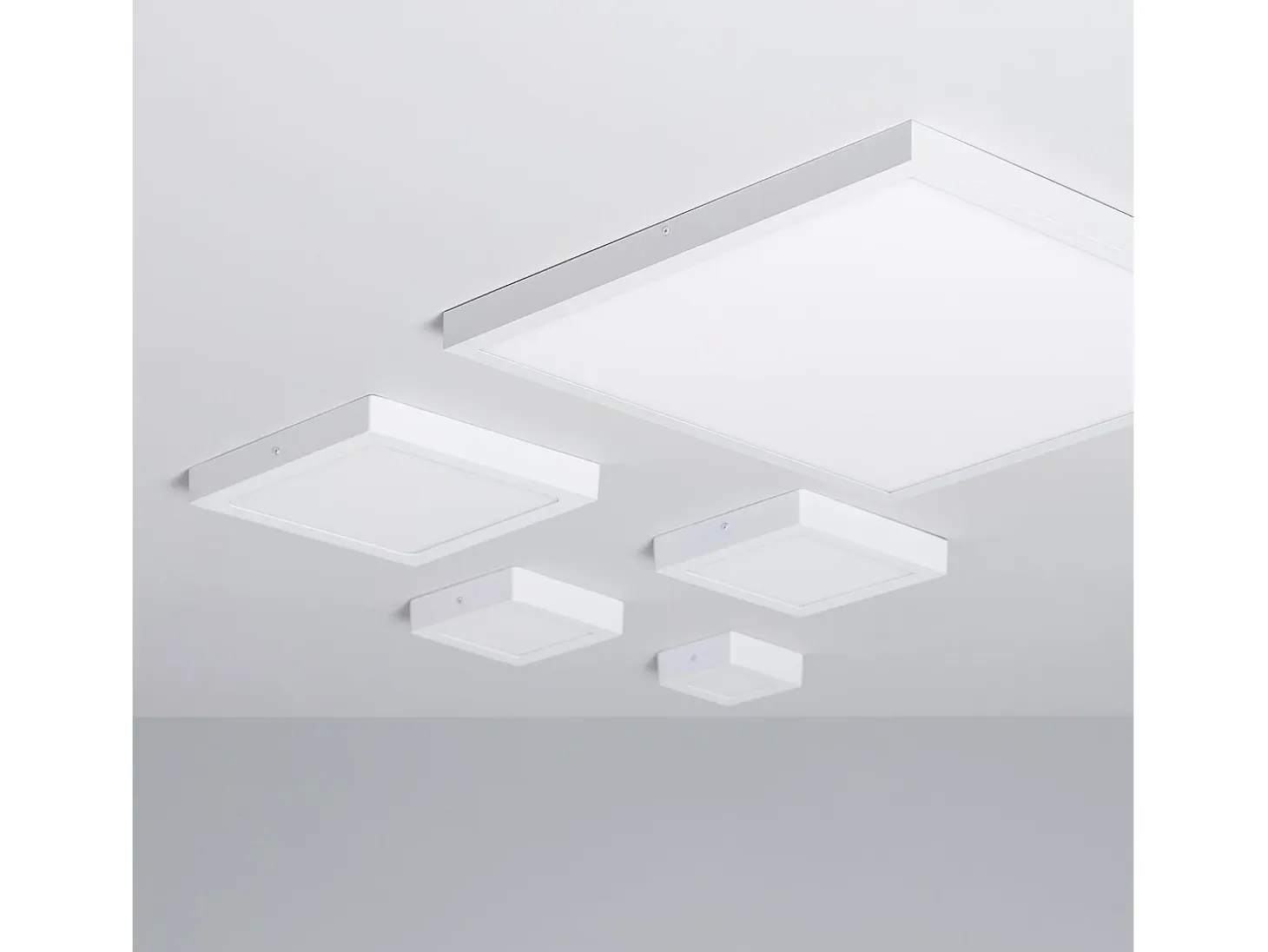 Plafón LED 24W Cuadrado 301x301 mm 3000K Blanco Cálido