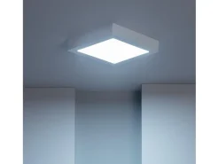 Plafón LED 18W Cuadrado 225x225 mm 6000K Blanco Frío