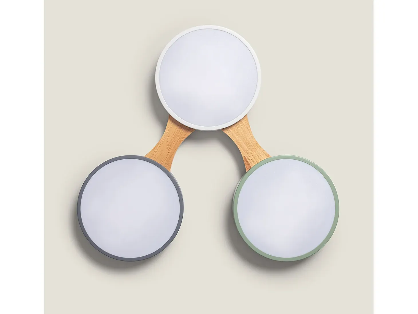 Plafón LED 30W Madera y Metal CCT Seleccionable Sams Multicolor