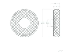 Plafón LED 18W Metal CCT Seleccionable Zeiryn S Verde