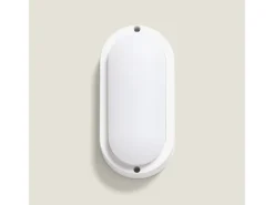 Plafón LED 15W Oval para Exterior 85x173 mm IP65 White 3000K Blanco Cálido