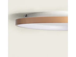 Plafón LED 30W Ovalado Metal Ø600 mm CCT Seleccionable Owen Dorado