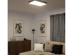 Plafón LED 40W Rectangular Metal 600x400 mm CCT Seleccionable Hidria Negro