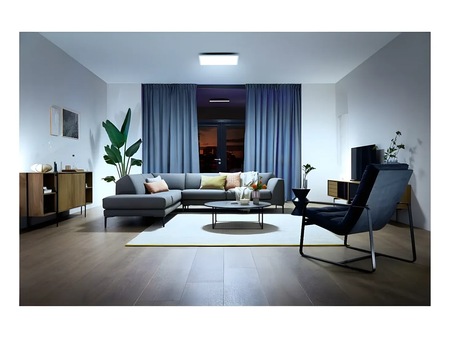 Plafón LED White Ambiance 24.5W Cuadrado Hue Aurelle Blanco