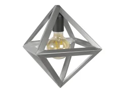 Plafón TOSEL ,metal ,Aluminio ,A37xD35xP35cm