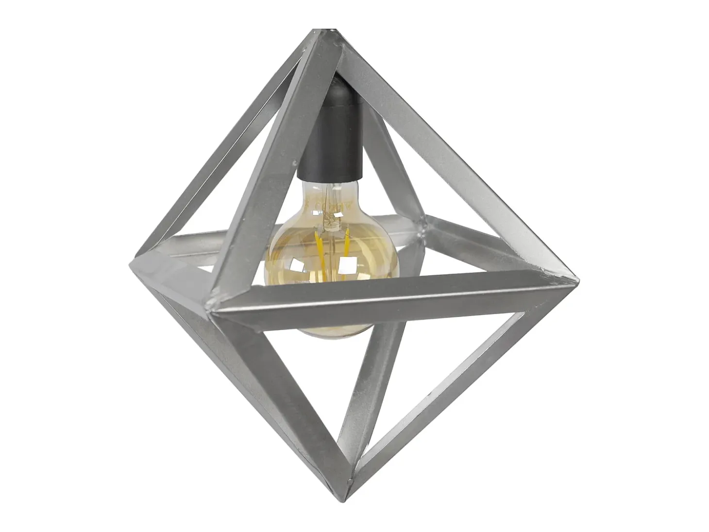 Plafón TOSEL ,metal ,Aluminio ,A37xD35xP35cm